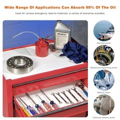 30 PCS Spill Absorbent Pads, 15″ x 20″ Reusable Heavy Weight Oil-Only Absorbi…
