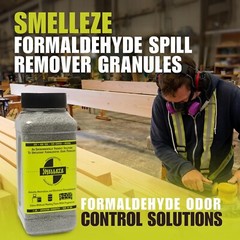 SMELLEZE Natural Formaldehyde Spill Remover & Odor Eliminator Granules: 2 lb.