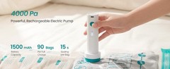 Vacuum Storage Bags, Rechargeable Portable Electric Pump, Space Saver Vacuum
