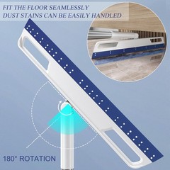 Multifunction Magic Broom, Extended Indoor Detachable,3-in-1 Sweeper Blue