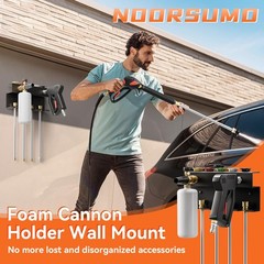 NOORSUMD Pressure Washer Gun Holder,Foam Cannon 1.8 x 7.9 x 3.8 inches, Black