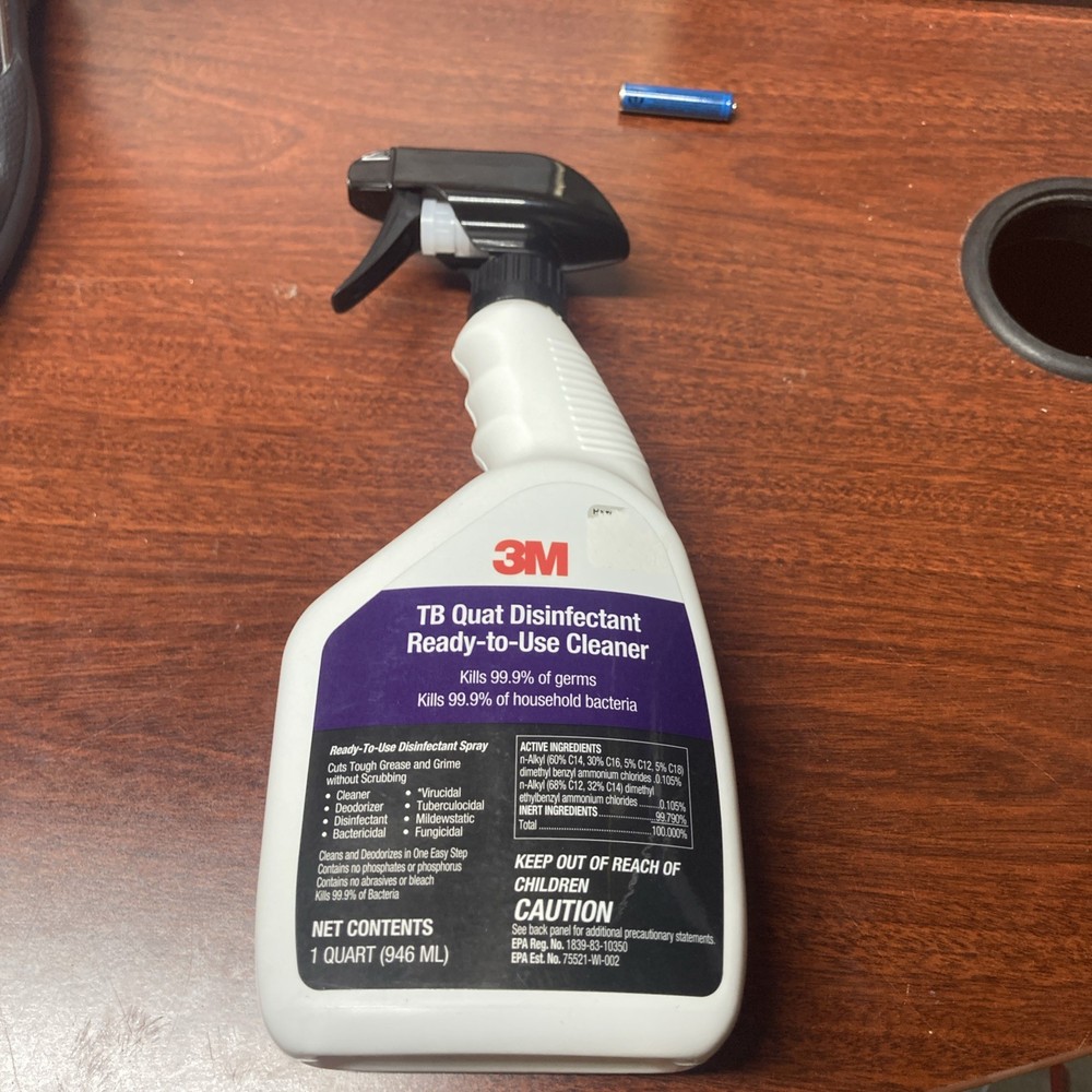 3M TB Quat 1-Step Lemon Scent Disinfectant-For All Surfaces & No Scrubbing!-NEW!