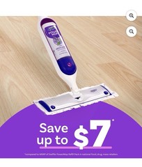 Swiffer Power Mop Wet Pad Refill Bundle, 10 Pads & 2 Solutions, White/Purple