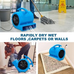 MOUNTO 1/4hp 1000cfm Air Mover Floor Blower Fan for Drying, Cooling, Ventilation