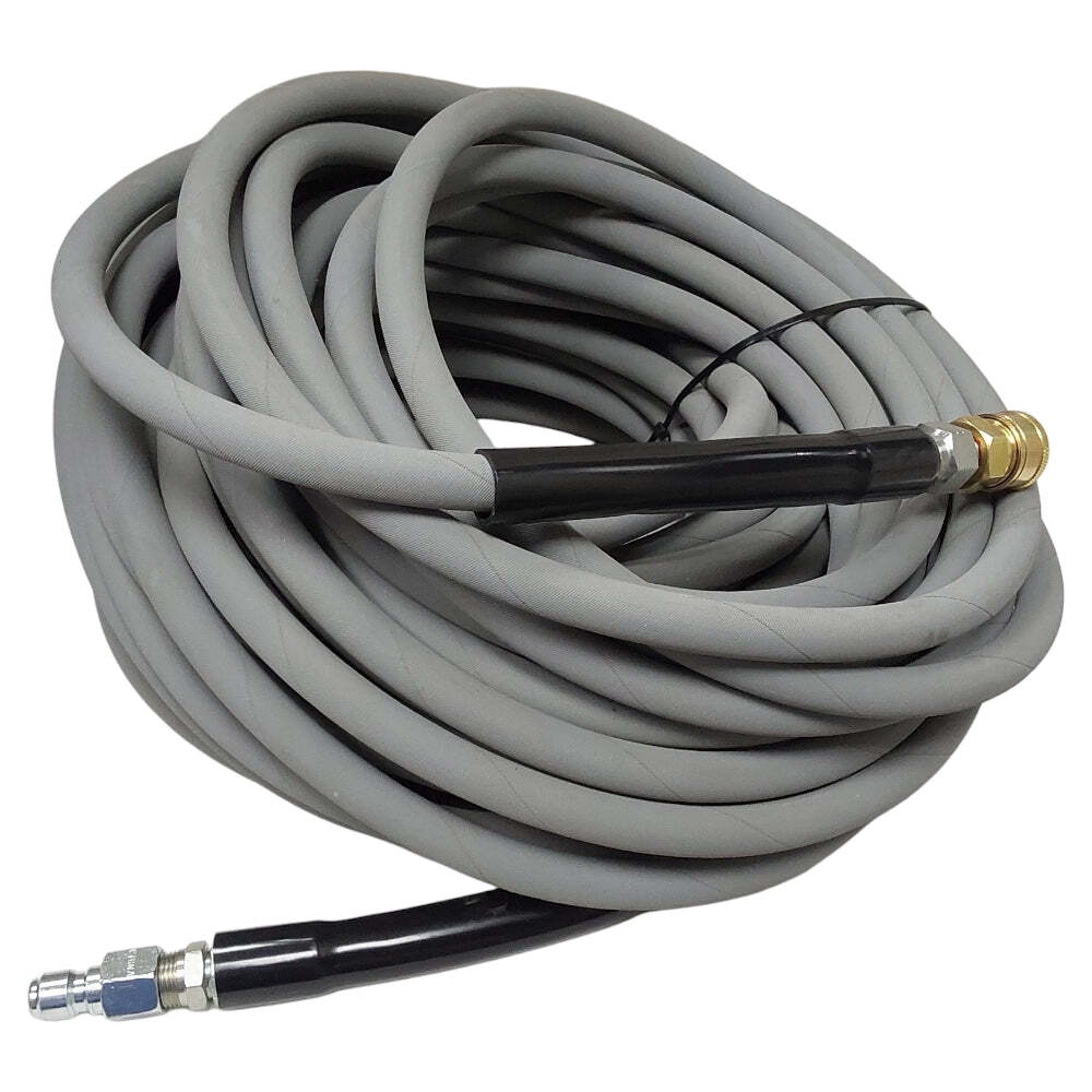 Proven Part 100FT. 3/8″ Pressure Washer Hose 4500PSI Gray With Quick Connects