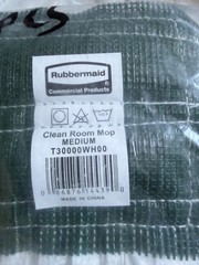 12 pack Rubbermaid Commercial Fgt30000wh00 5 In String Wet Mop, 20oz Dry Wt,