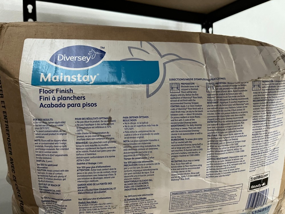 Diversey Mainstay Floor Finish 5 Gallon 5104917