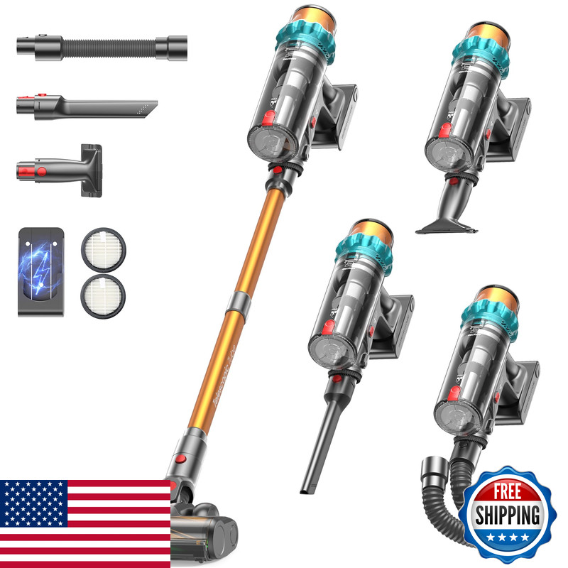Eleckeys Cordless Vacuum Cleaner 650W 55Kpa 70Mins Vacuum Cleaners For Home