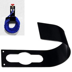 Ebliiny 2 Pack Garden Hose Hanger Wall Mount Heavy 2 Large, 2 Black