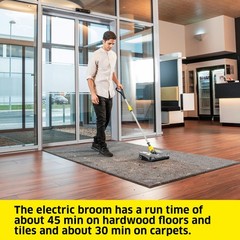 Kärcher EB 30/1 Commercial Electric Broom, Cordless Sweeper, 30, Gray