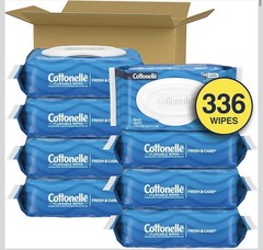 Cottonelle Fresh Feel Flushable Wet Wipes 8 Packs 42 Ct Each 336 Total Wipes