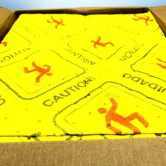 Spilfyter HVU-75 Universal SM Sorbent Pads 16in x 18in Hi Vis Yellow DW 100/Box