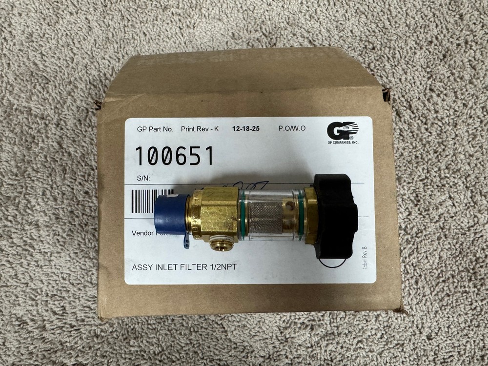 General Pump 100651 Inline Water Filter 1/2″ NPT Male x 3/4″ GH Female