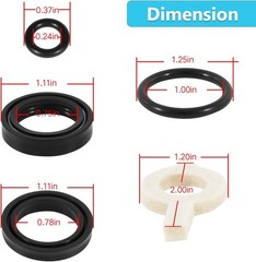 For Cat Pump Seal Kit 30623 Replacement Model 30 31 34 310 340 350 (15pcs)