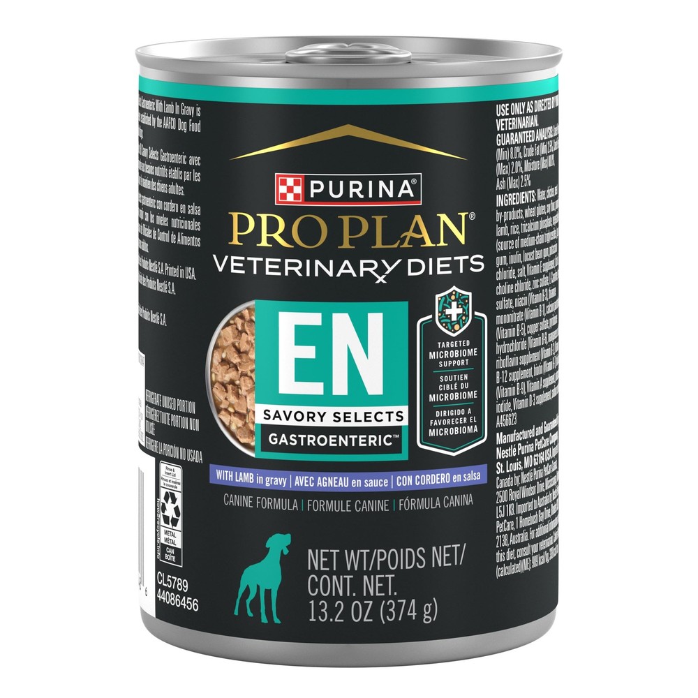 Purina Pro Plan Vet Diets EN Savory Selects Gastroenteric Lamb Gravy Dog Food 12