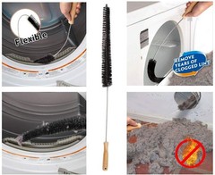 Dryer Vent Cleaner Kit & Refrigerator Cleaner, Black, Blue and Red