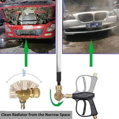 Lucstar Radiator Cleaning Wand & Car A/C Condenser Cleaner, Engine