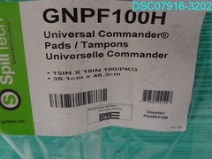 QTY=100: Spilltech Gnpf100h Absorbent Pad, Absorbs 26.3 Gal 818502021498
