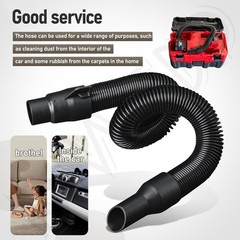 MWEDP 14-37-0105 Vacuum Hose Compatible with 18V 15 feet, Black