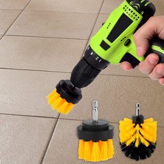 Kichwit 4 Inch Drill Power Brush Tile Scrubber 4 + 2 Inch, Multicolor