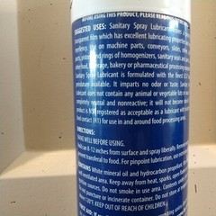 Zep Sanitary Spray LUBRICANT for The Food Industry NSF Protests,Repels Water