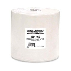 PRO SOURCE 93147 Industrial Wipes: Dry, Jumbo Roll, 12 x 12″ Sheet, White