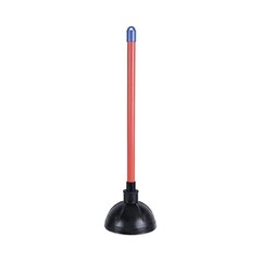 Boardwalk 09201 18 in. Plastic Handle Toilet Plunger – Red/Black (6/Carton) New