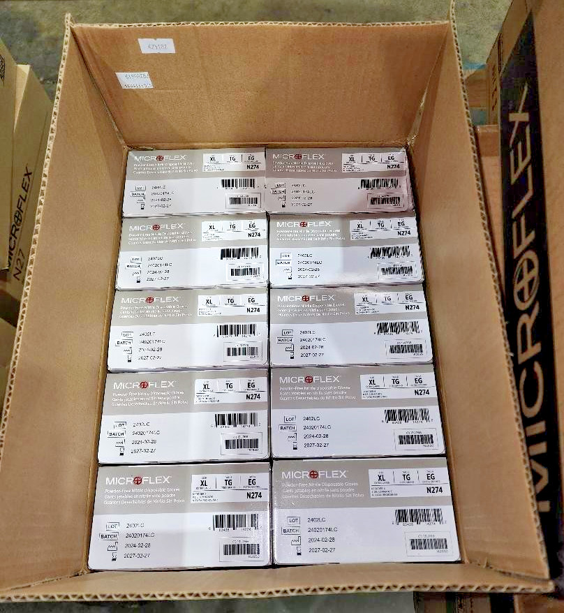 10 boxes Ansell Microflex 5mil Disposable Nitrile Gloves, size XL, full case
