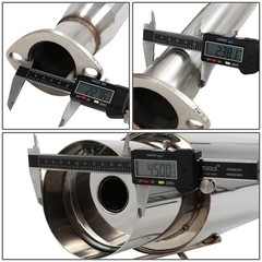DNA MOTORING CBE-HC923 Cat Back Exhaust System [Compatible with 92-95 Honda C…