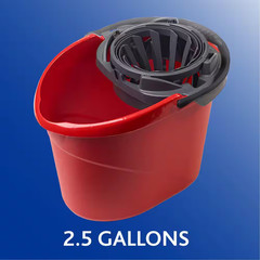Quick Wring Mop Bucket with Torsion Wringer – 2.5 Gal. (6-Pack)