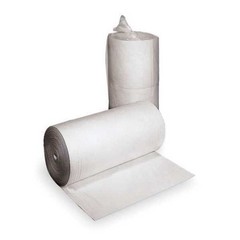 Brady Env150 Sorbent Roll, 44 Gal, 30 In X 150 Ft, Oil, White, Polypropylene