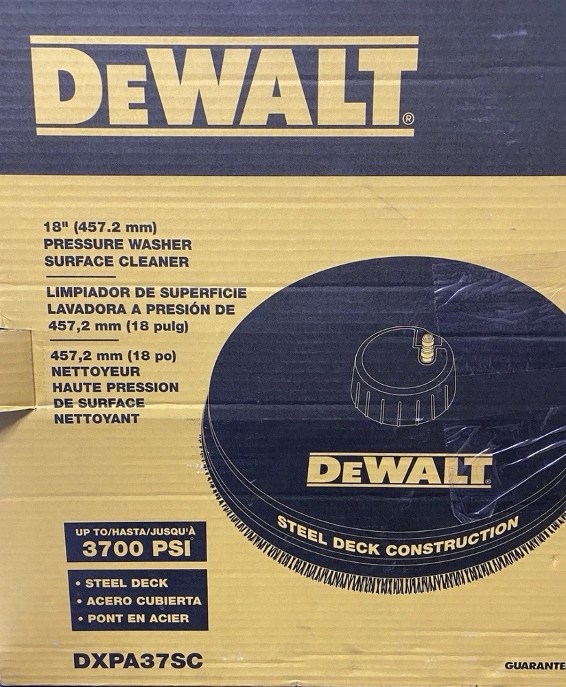 DEWALT 18 in Universal Surface Cleaner Cold Water Pressure Washer 3700 PSI Max