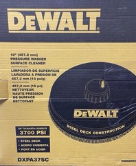 DEWALT 18 in Universal Surface Cleaner Cold Water Pressure Washer 3700 PSI Max