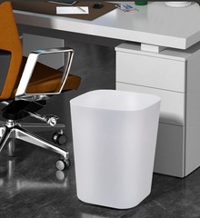 Bathroom Trash Can, 2 Gallon Small Trash Can,Square Trash Bin Wastebasket for…