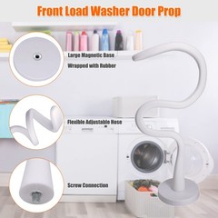 Front Load Washer Door Prop and Stopper – 2.6-Inch Magnet Base, White