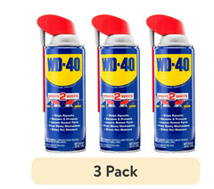 WD-40 Multi-Use Lubricant Spray Smart Straw 12oz 3 Pack