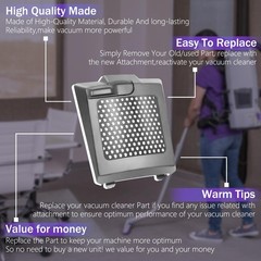 HASMX 833954 Vacuum Cleaner Hepa Filter Cover, Exhaust Cover Door for…