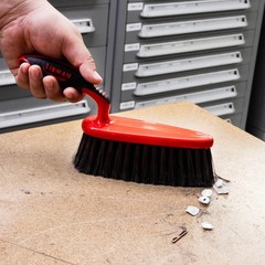 Heavy Duty Workbench Dust Brush Red & Black