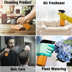 Tecohouse Glass Spray Bottles 4 OZ, Amber Empty Bottle for