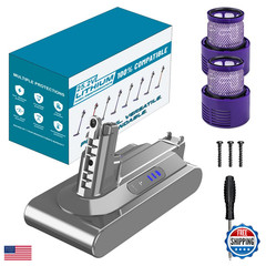 Cabeattee High Capacity 25.2V 7000Mah V10 Battery Sv12 Compatible Dyson V10