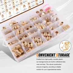 Dazakoot 111Pcs Hose Pipe Fitting Assortment Kit, NPT Adapter, 111pcs, /