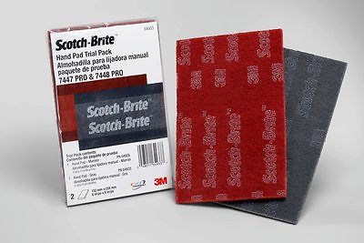 1 Pack 3M Scotch-Brite Pro Hand Pad 1-7447 Pro 1-7448 Pro Per Pack 64933