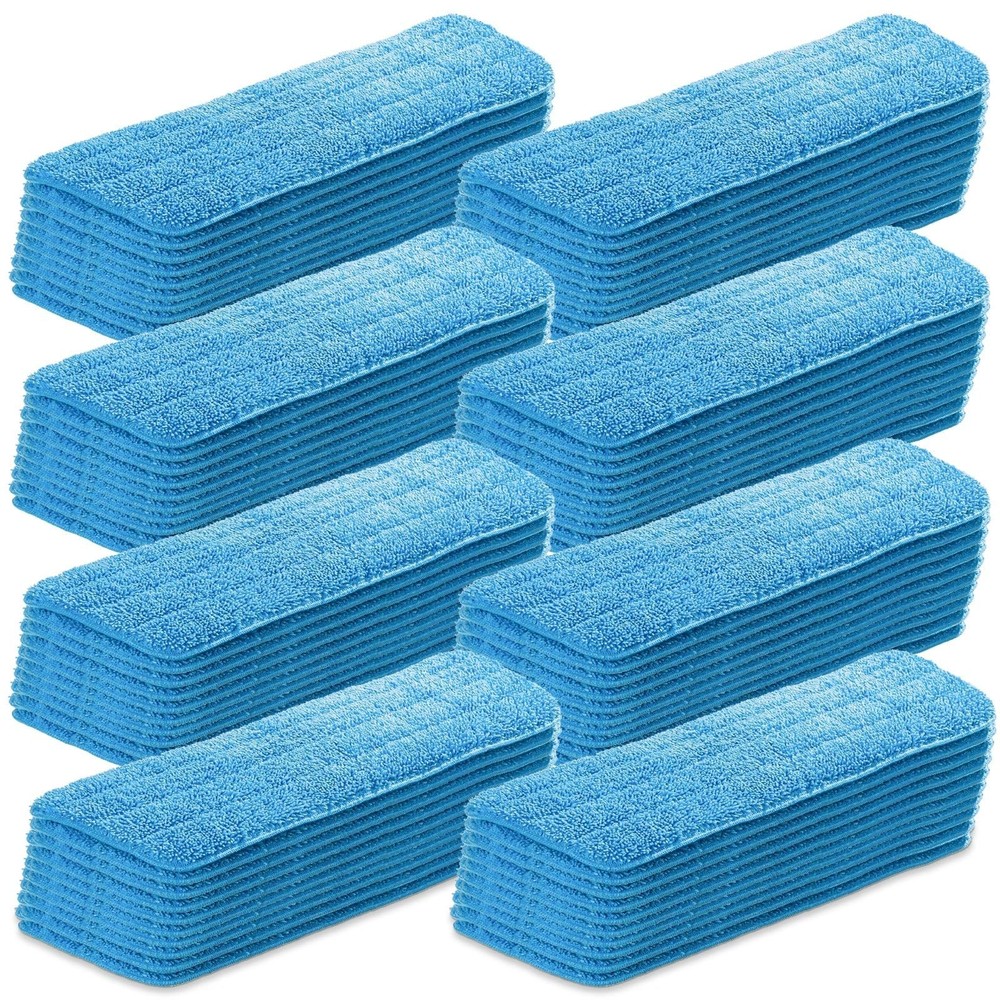 40 Pack Microfiber Mop Pads Machine Washable Cleaning Flat Mop Head Replaceme…