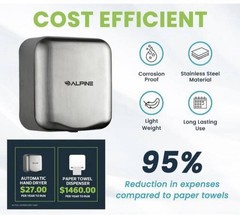 Commercial Electric Hand Dry Stainless Steel Automatic Alpine Hemlock