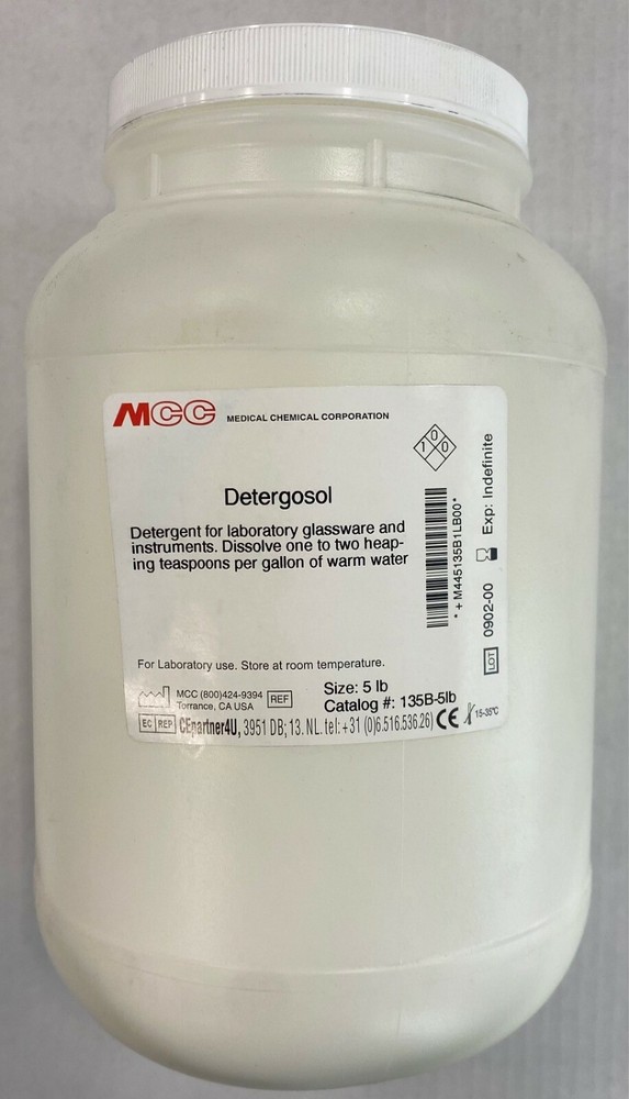 *1-Pack* Medical Chemical Detergosol Powder Detergent 5lb Concentrate 135B-5LB
