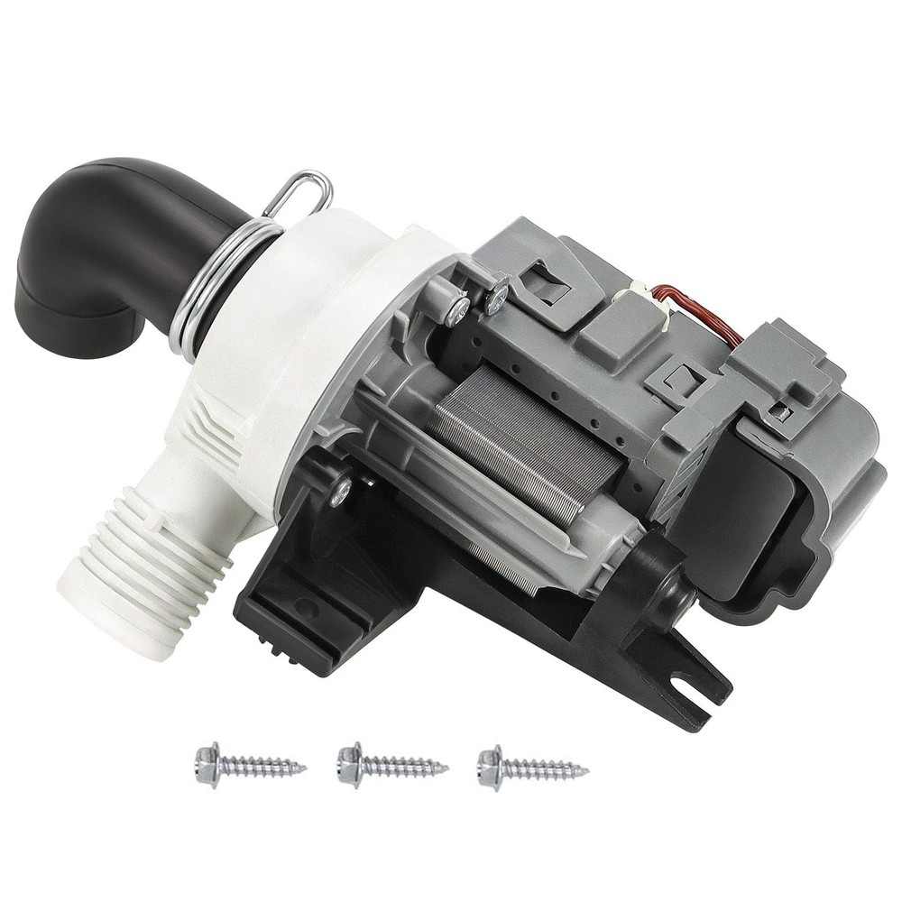 [Upgraded]W10536347 Washer Drain Pump Assembly, Exact for Whirl.pool Black