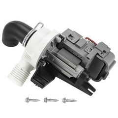 [Upgraded]W10536347 Washer Drain Pump Assembly, Exact for Whirl.pool Black