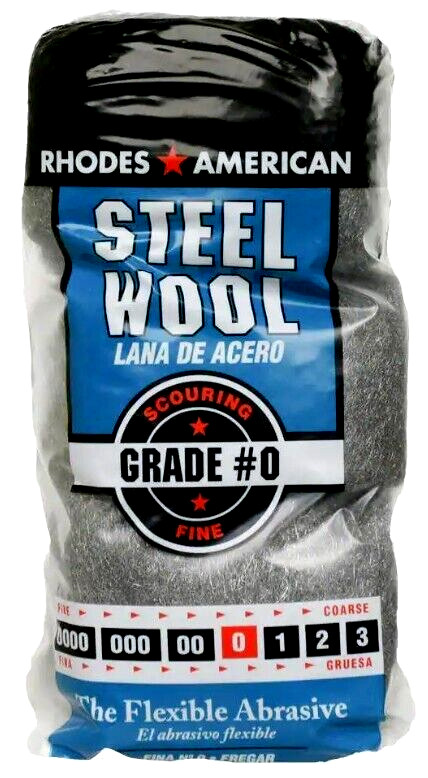 Homax Rhodes American Steel Wool Fine Grade #0 – 12 Pad
