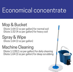Stride Citrus Neutral Floor Cleaner, 1-Gallon Concentrate, Pack of 4