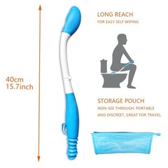 JJHREI Foldable Butt Wiper Tool – Toilet Aids for Wiping Bottom Buddy Wiper…